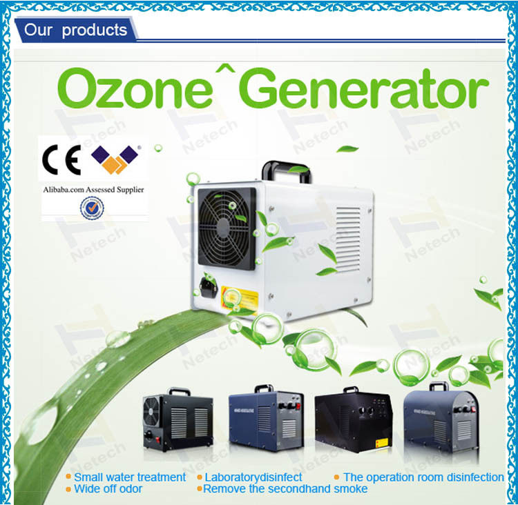 White Commercial Ozone Generator Portable Ozone Machine Washing Fruits Vegetables