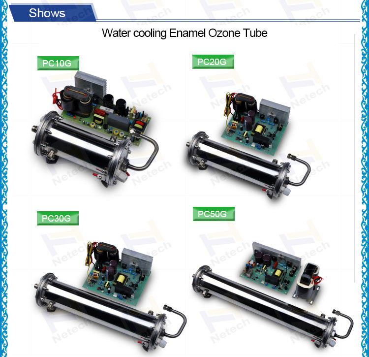 High efficiency ozone machine o3 concentration enamel tube Water cooling